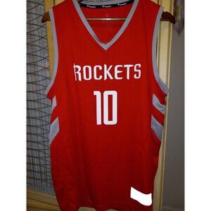 NBA Houston Rockets Red Number 10 Jersey Tank Houston Rockets Sz Large